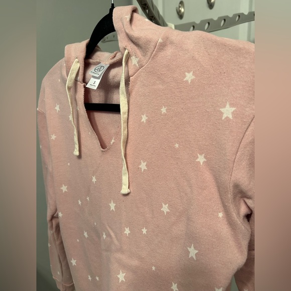 Alternative Apparel Drawstring Pullover Hoodie - Pink Rose Quartz Dreamy Star - Picture 4 of 8